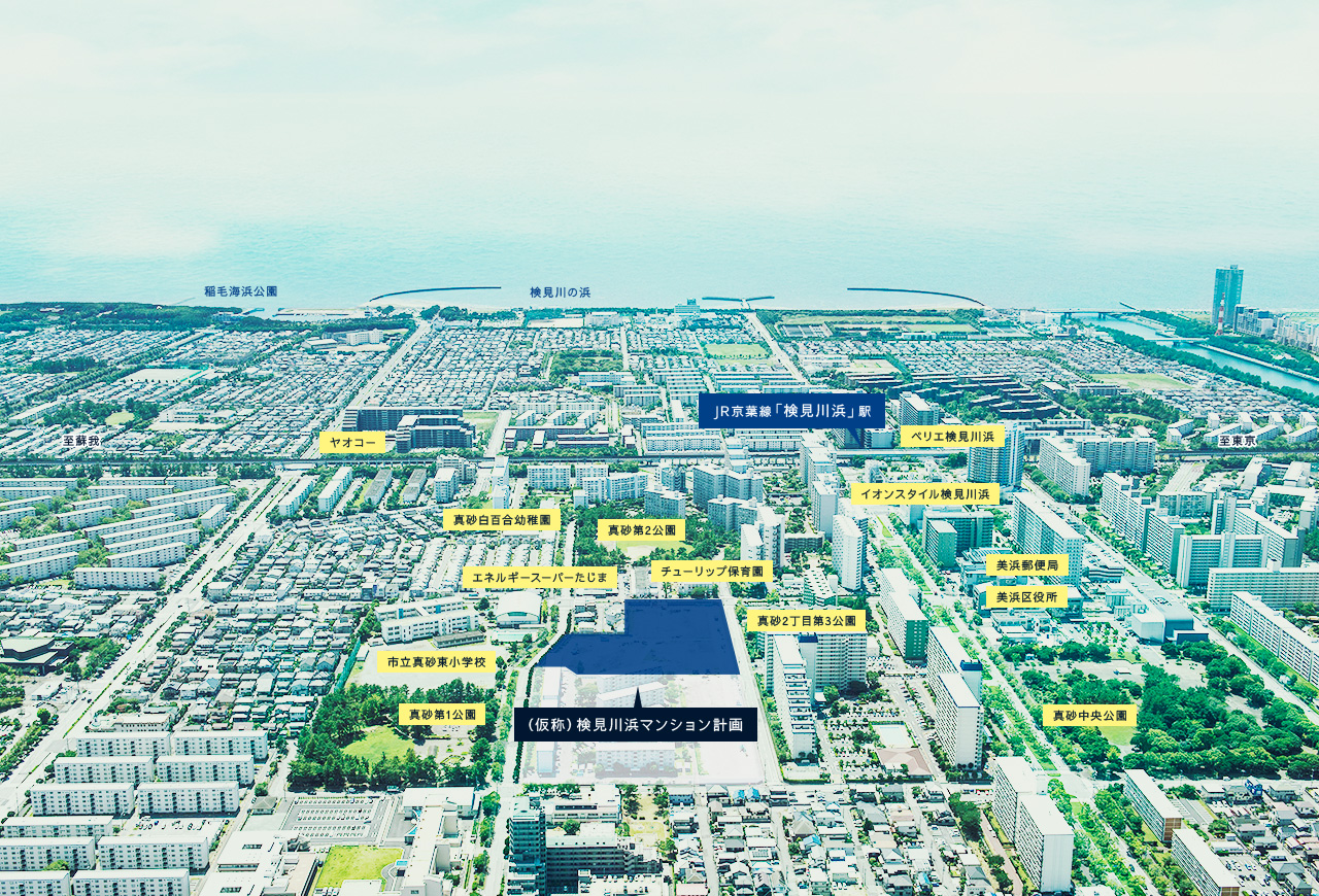 現地周辺航空写真