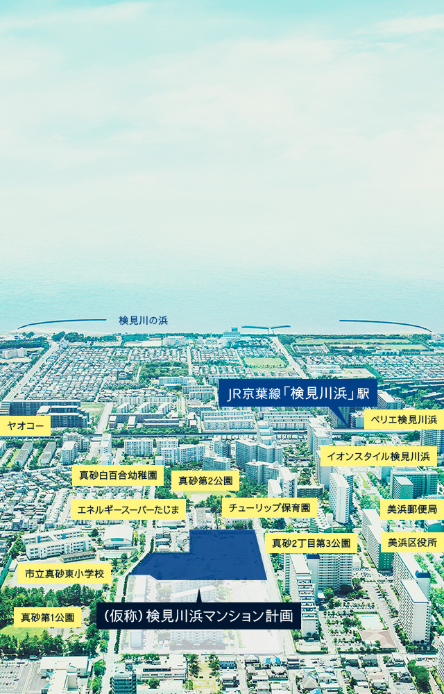 現地周辺航空写真