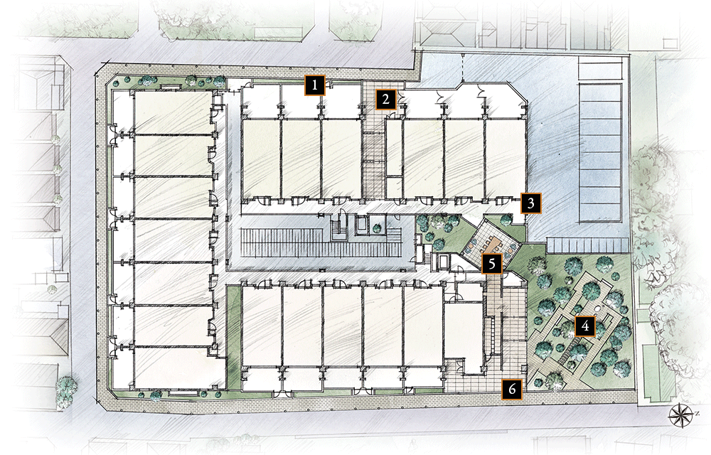 敷地配置図イラスト